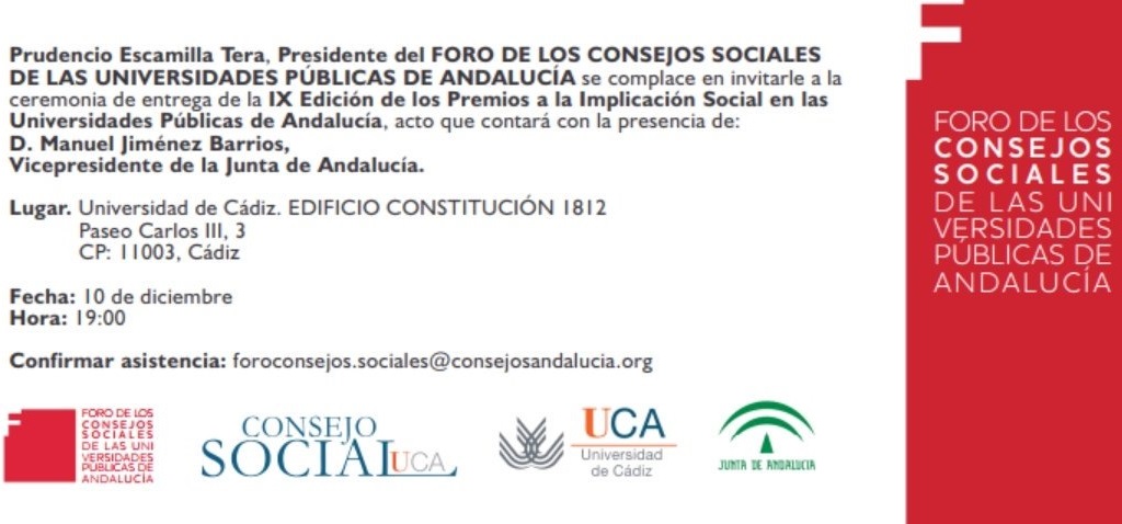 Premios a la Implicación Social en las Universidades Públicas de Andalucía