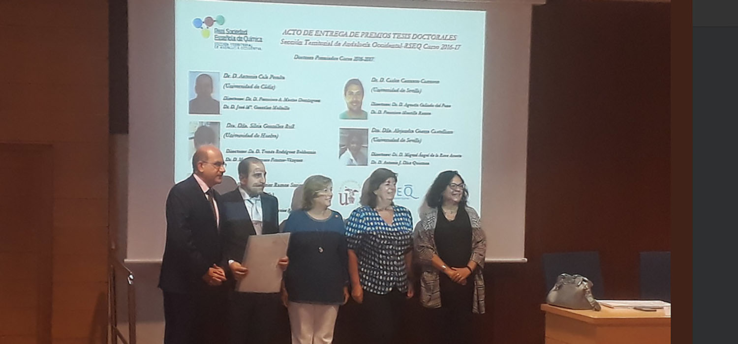 La Sociedad Española de Química en Andalucía premia una investigación de la UCA