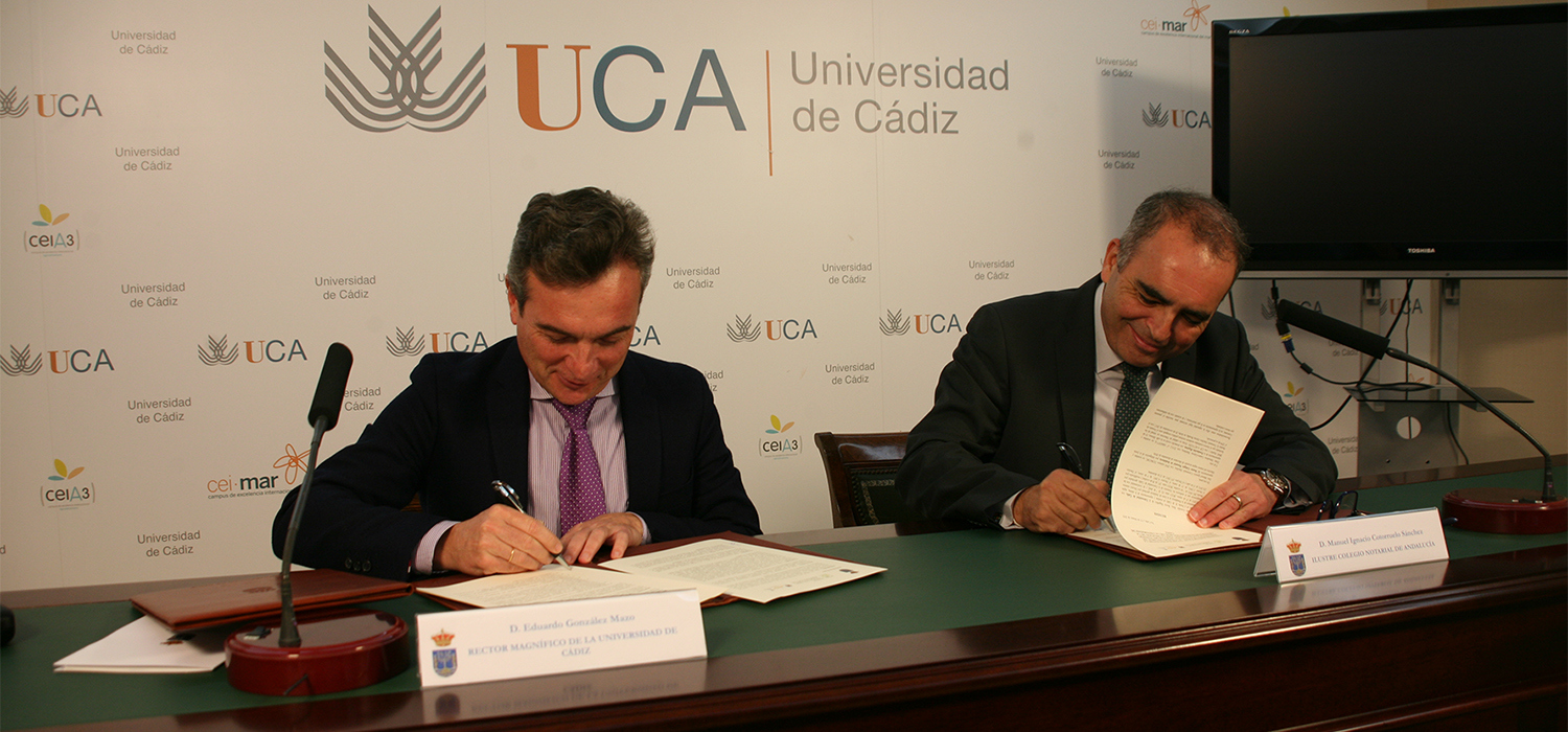 La Cátedra de Derecho Notarial de la UCA nace de la mano del Colegio Notarial de Andalucía y la Fundación Æquitas