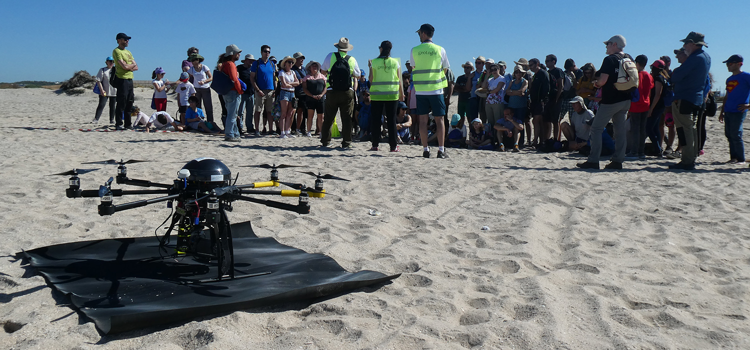 Investigadores de la UCA muestran la aplicación del uso de drones en el estudio de las costas