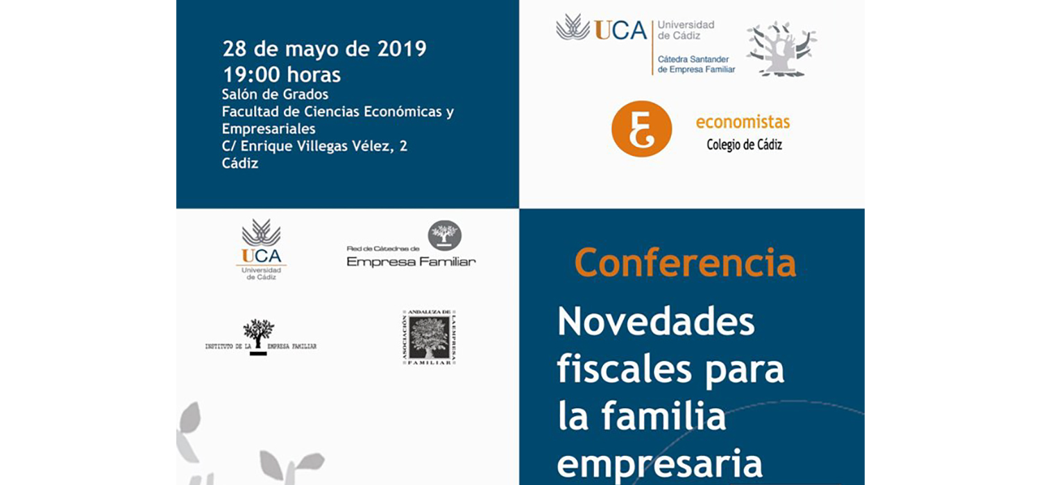 La Cátedra Santander de Empresa Familiar organiza mañana una conferencia sobre novedades fiscales