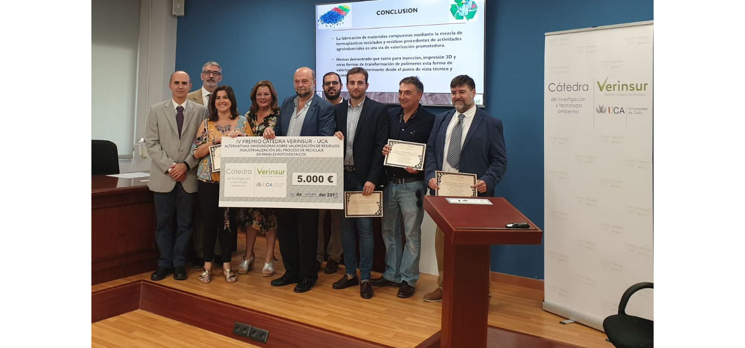 La Cátedra externa Verinsur-UCA entrega sus IV Premios en el Campus de Puerto Real
