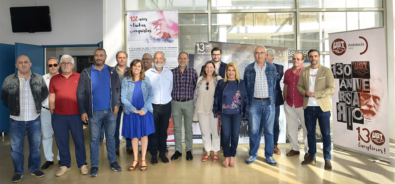 El Campus de Jerez acoge la exposición 130º aniversario de UGT en Cádiz