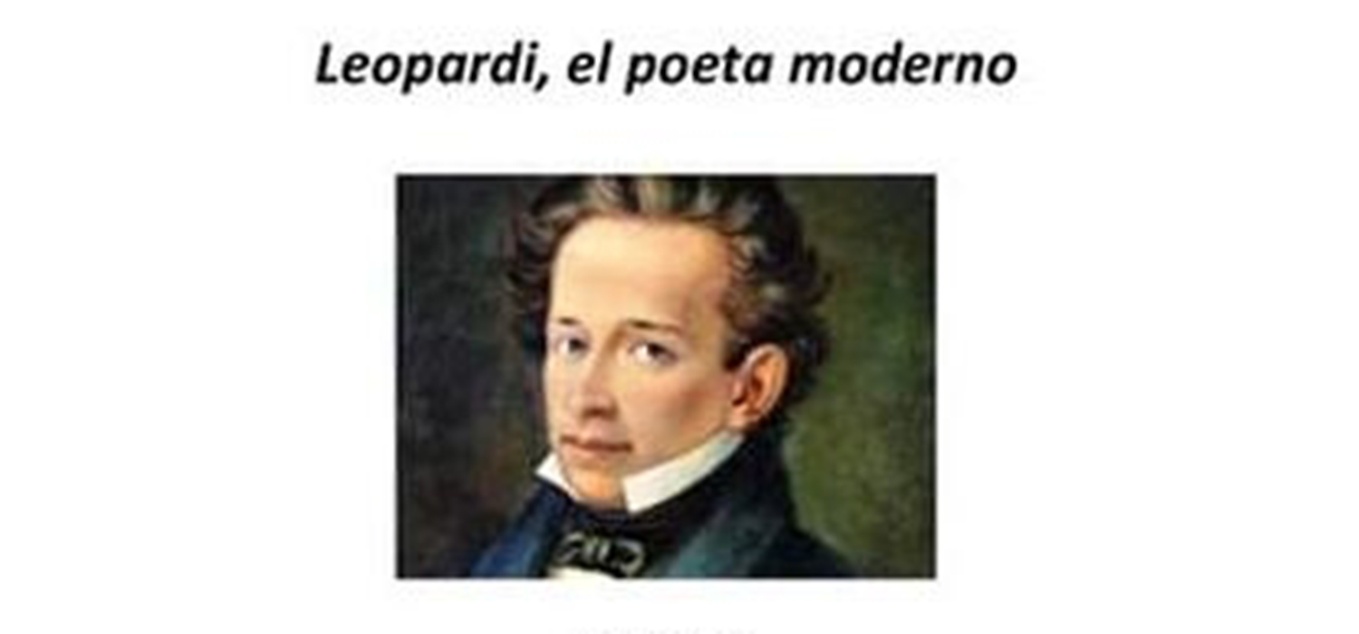 Conferencia ‘Leopardi, el Poeta moderno’