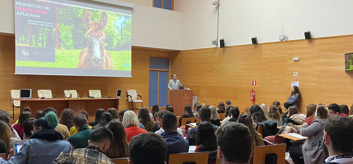 Alumnado UCA presenta sus propuestas de campañas publicitarias de fin social en el Campus de Jerez