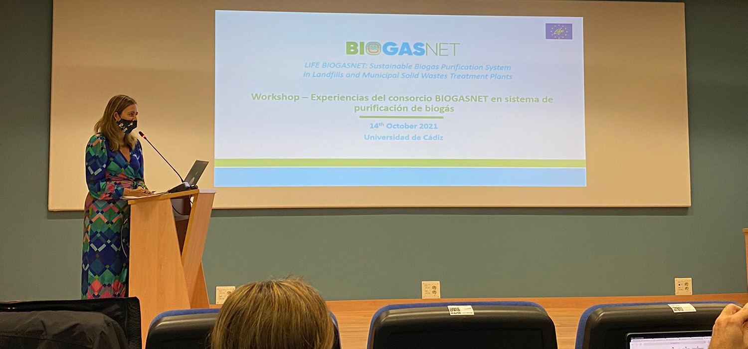 El workshop ‘Experiencias del consorcio Biogasnet en sistemas de purificación de biogás’ se realiza en el Campus de Puerto Real