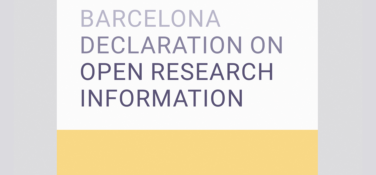 La UCA se adhiere a la ‘Barcelona Declaration on Open Research Information’