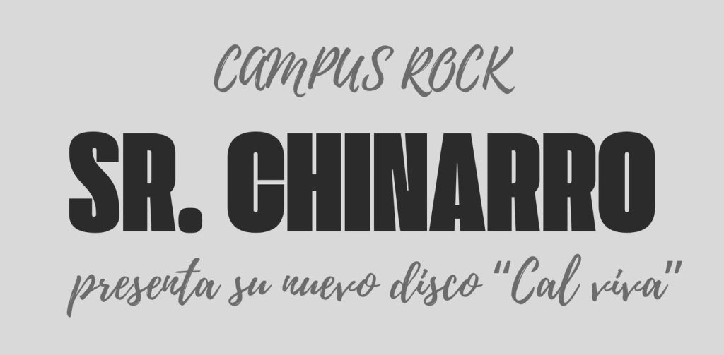 El Sr. Chinarro presenta su nuevo disco ‘Cal viva’ en Campus Rock