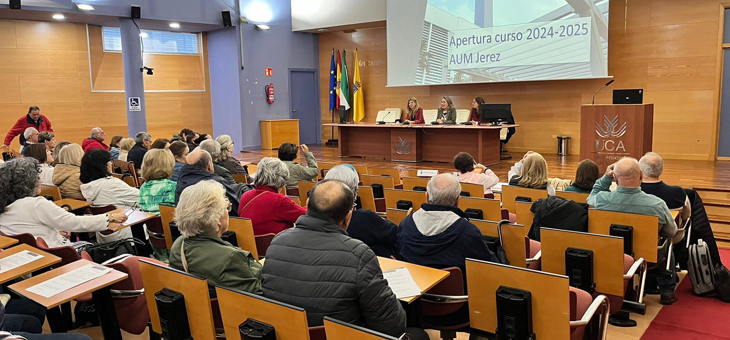 Bienvenida al Aula Universitaria de Mayores de la UCA en el Campus de Jerez