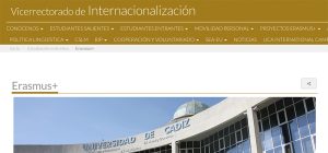 La UCA convoca las becas Erasmus y las ayudas de Movilidad para el curso 2025/26