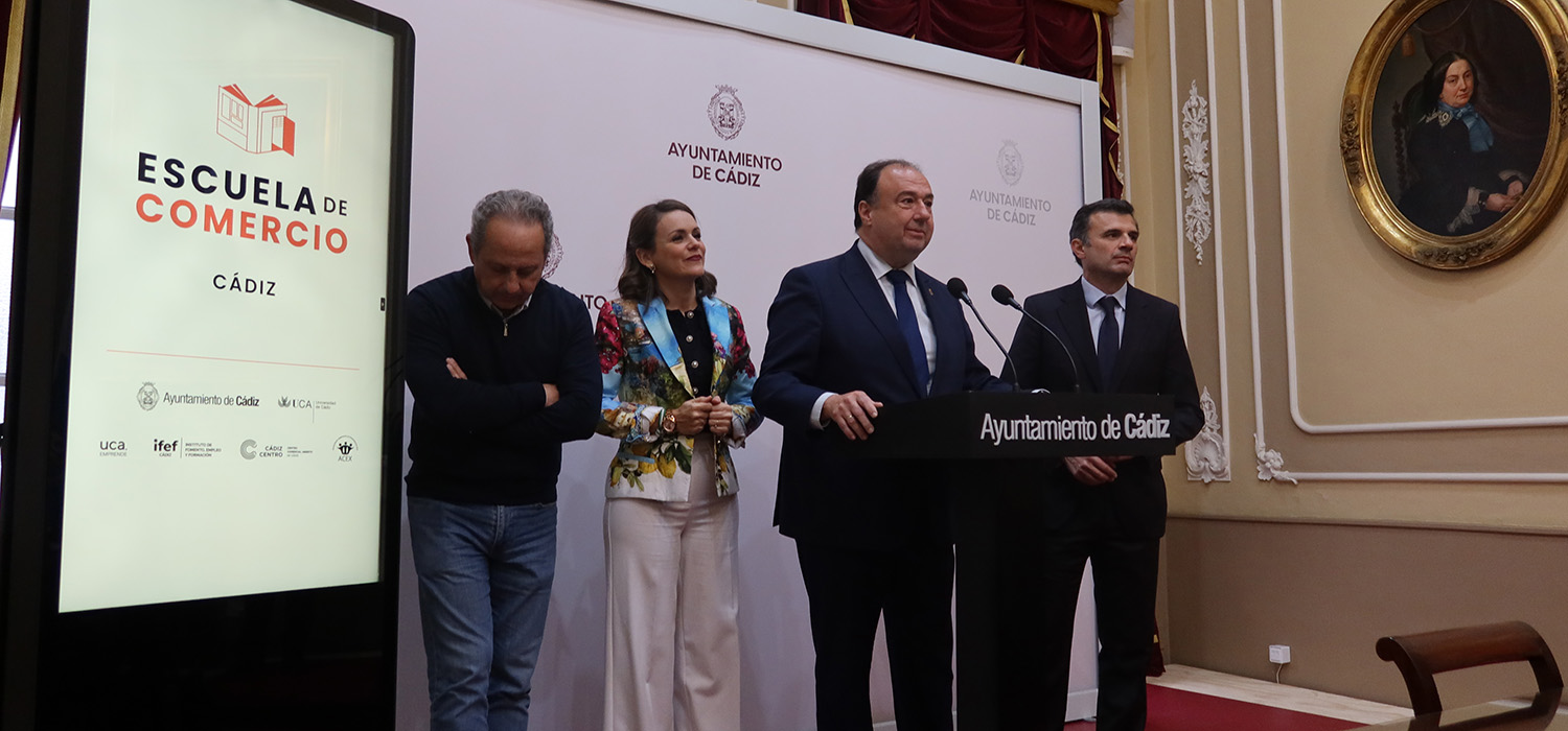 Ayuntamiento de Cádiz y UCA ponen en marcha la Escuela de Comercio de Cádiz